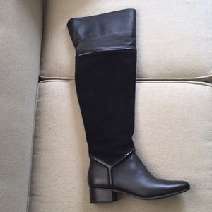 H by Halston Kora Over the Knee Leather Boots